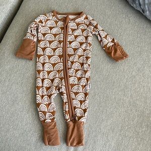 Rust Rainbows Little Sleepies size preemie.